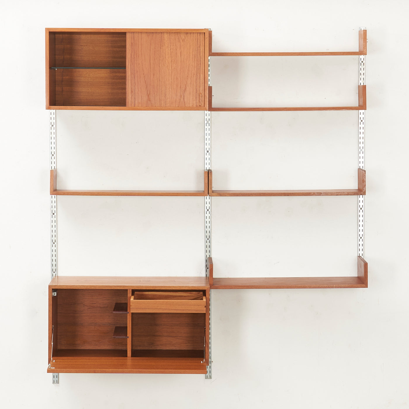 Teak Modular Wall Unit by REFF