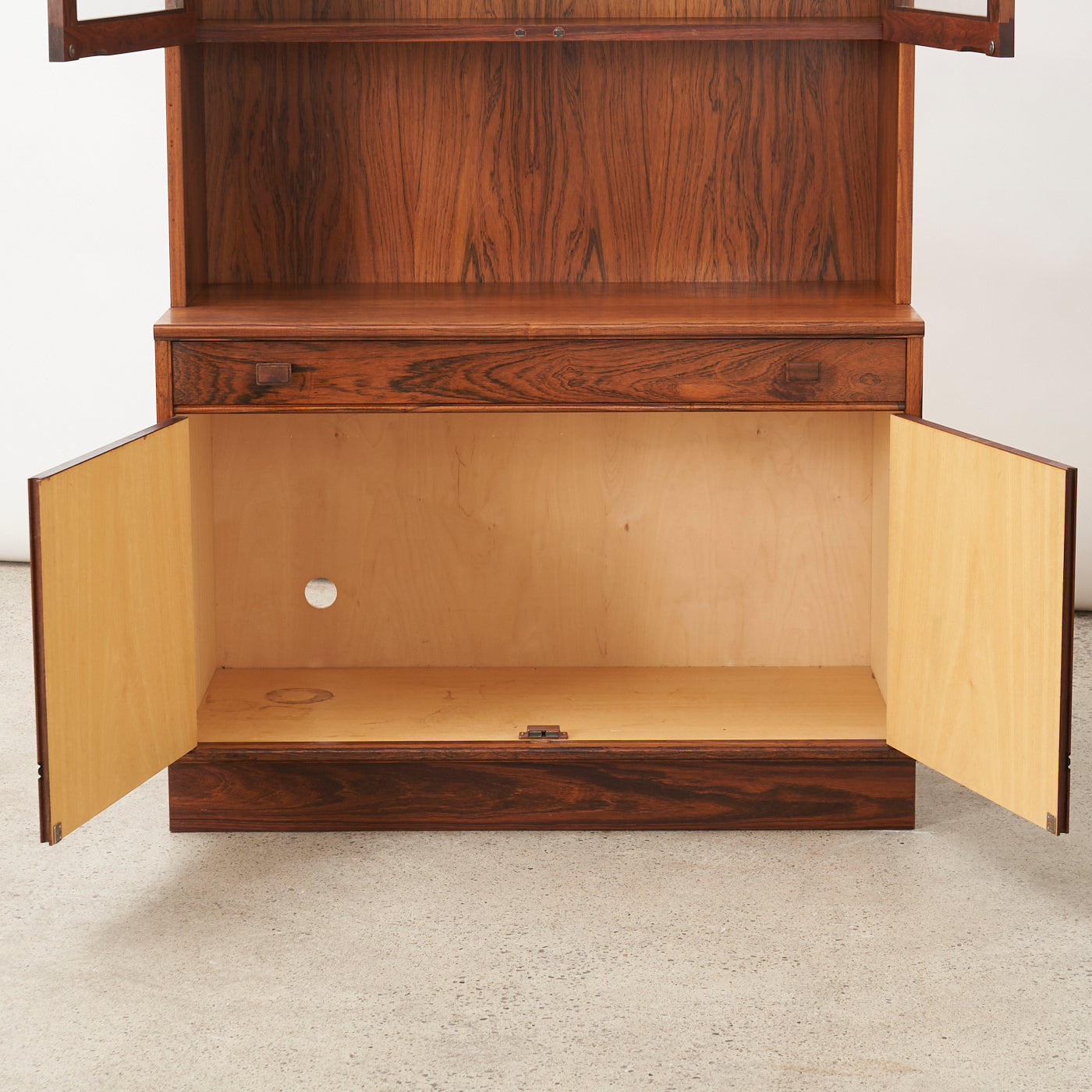 Rosewood Cabinet w/ Glass Doors