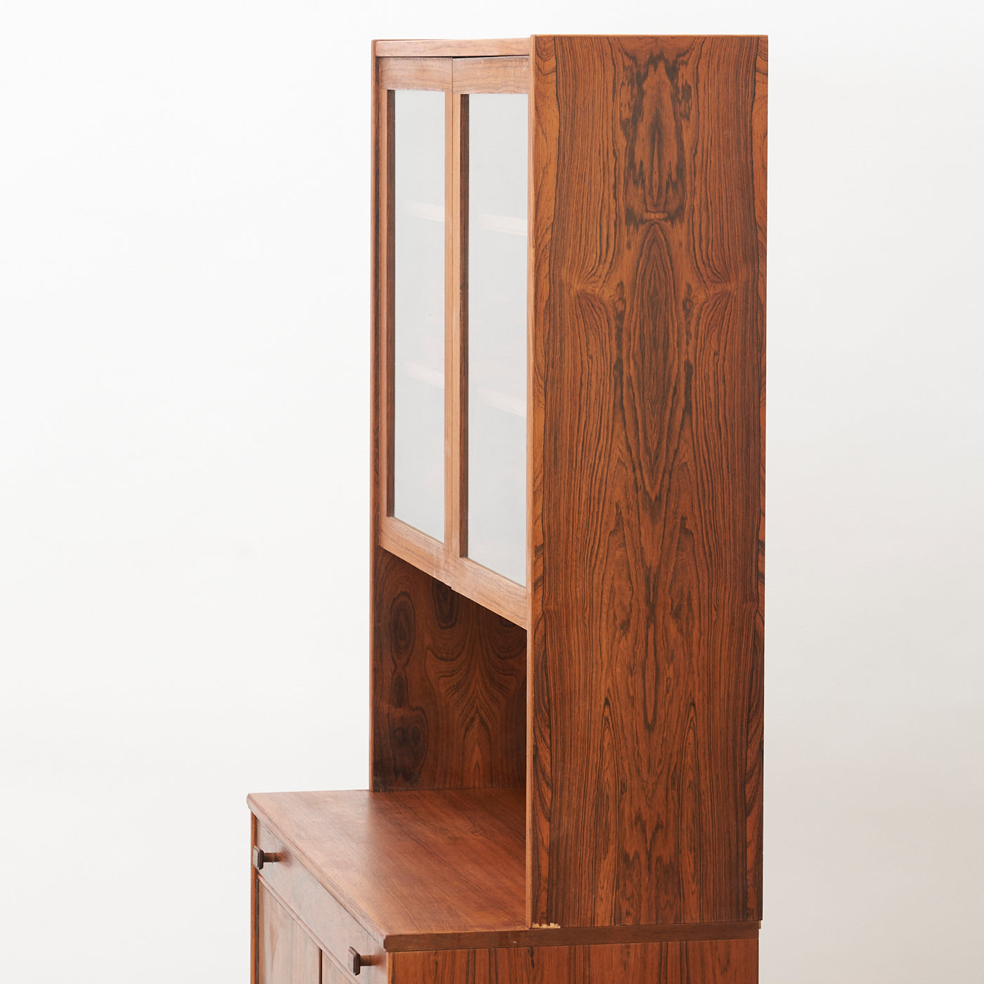 Rosewood Cabinet w/ Glass Doors