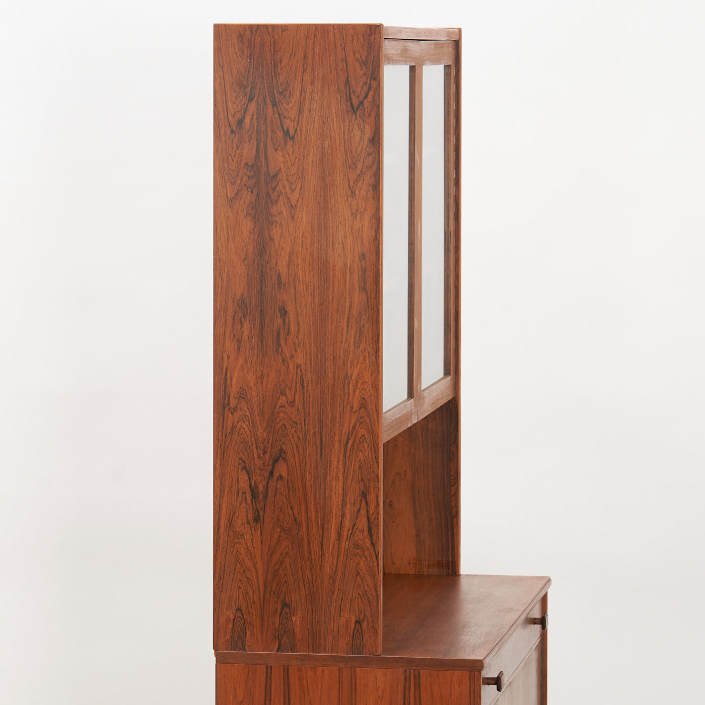 Rosewood Cabinet w/ Glass Doors