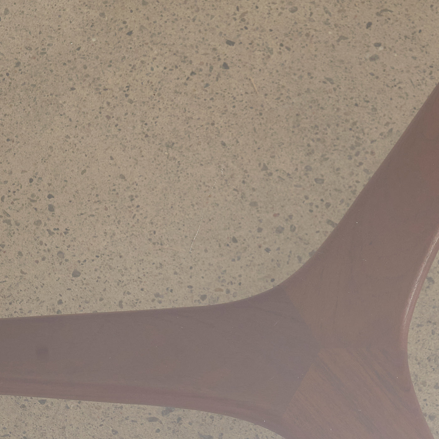 Round Teak & Smoked Glass Coffee Table