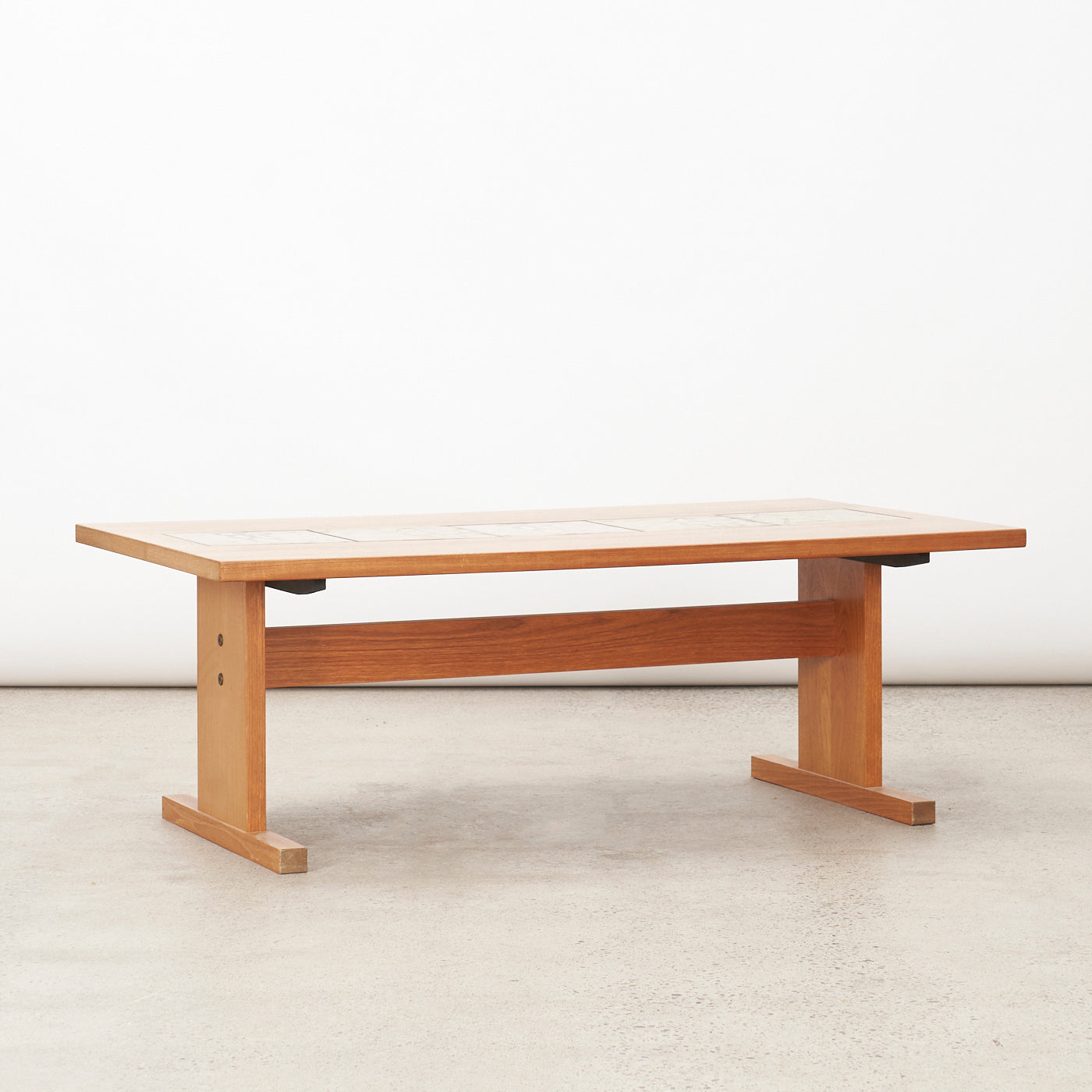 Teak Tile Top Coffee Table