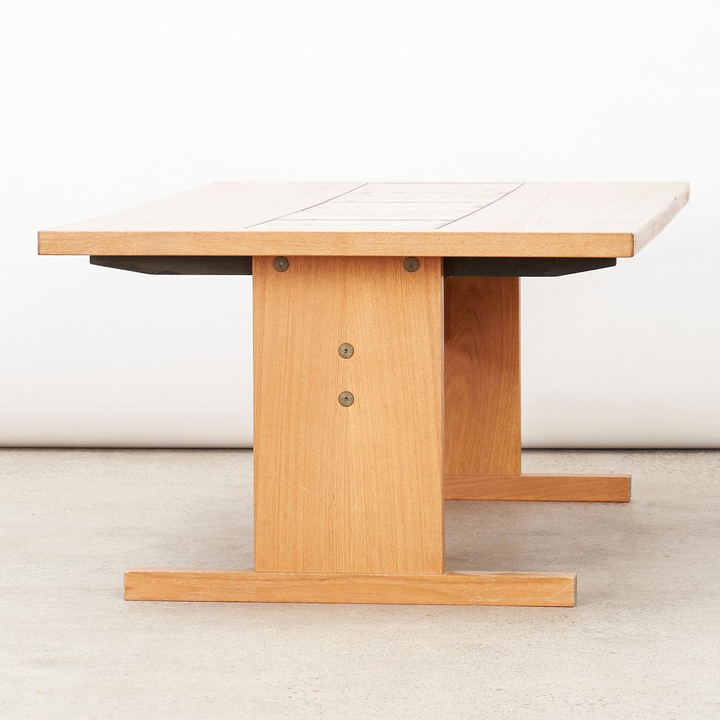 Teak Tile Top Coffee Table