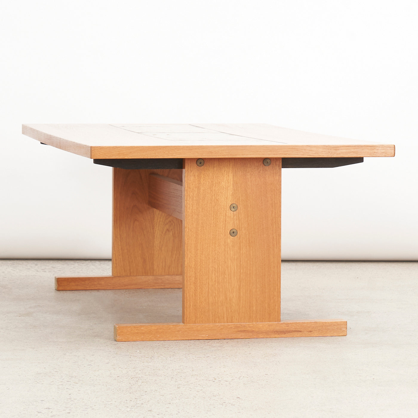 Teak Tile Top Coffee Table