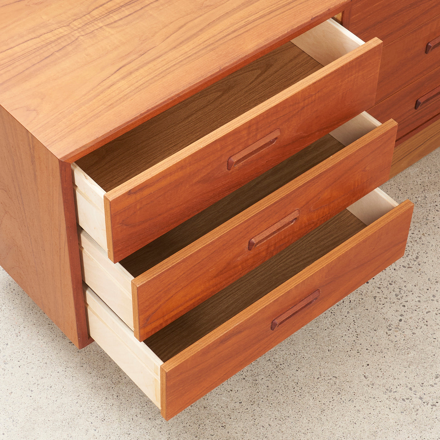 Teak 9 Drawer Dresser