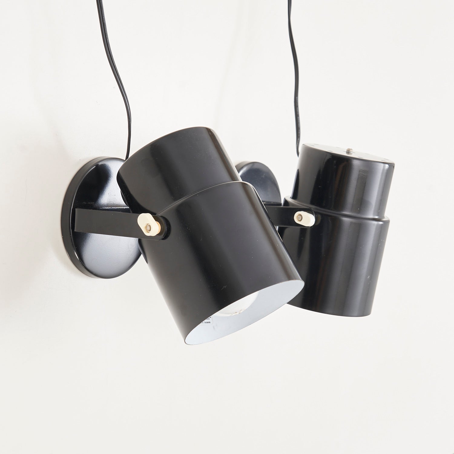Pair of Black Wall Sconces