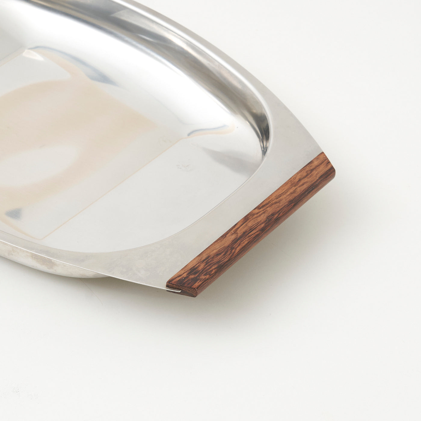 Vintage Stainless Steel Serving Tray