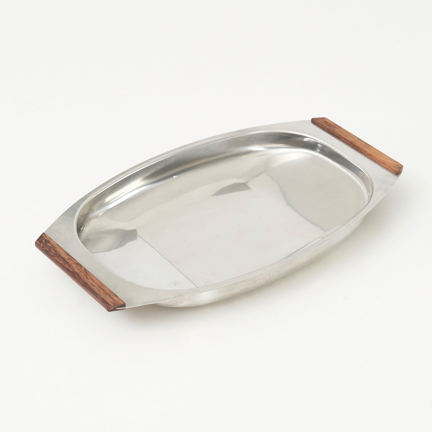 Vintage Stainless Steel Serving Tray