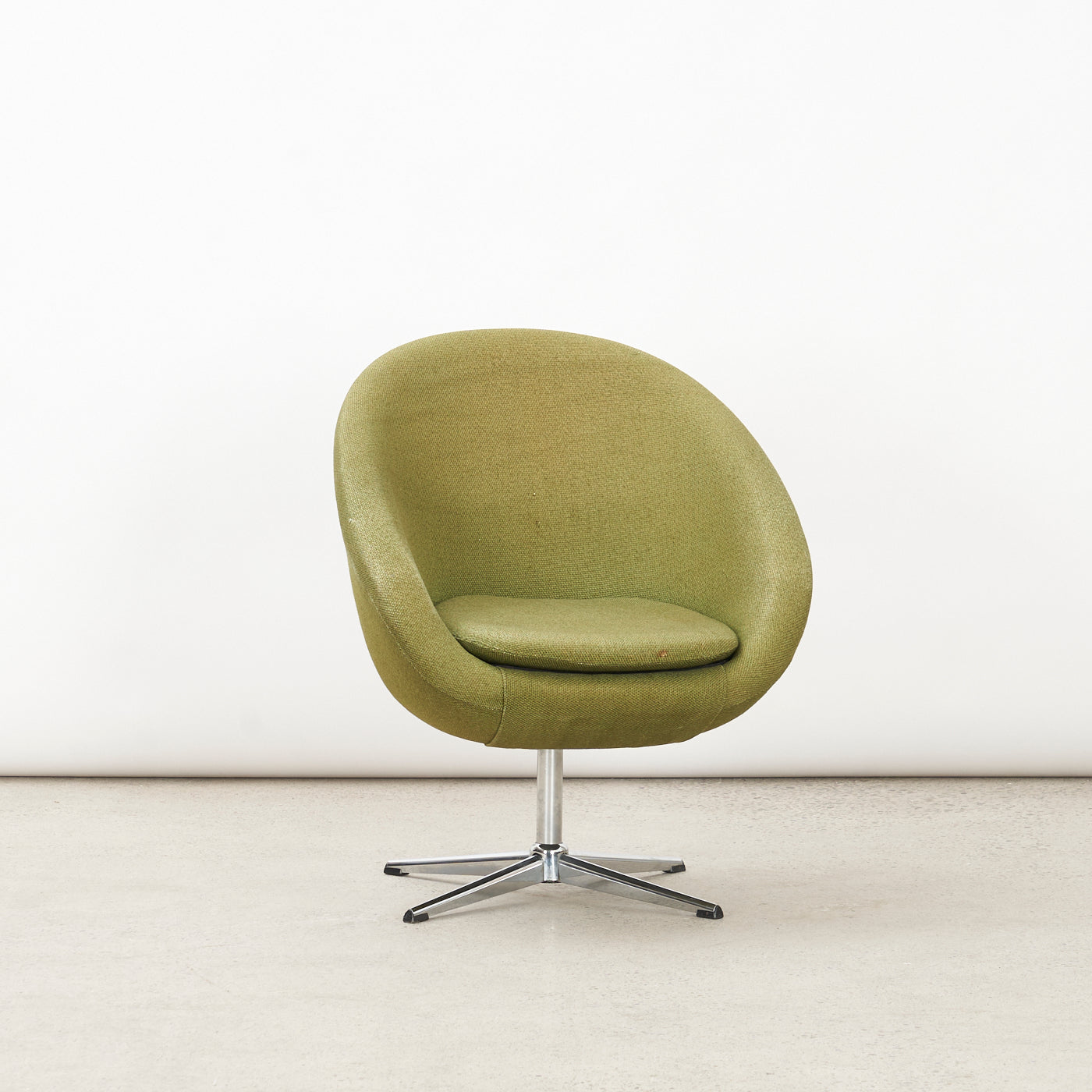 Vintage Upholstered Swivel Chair
