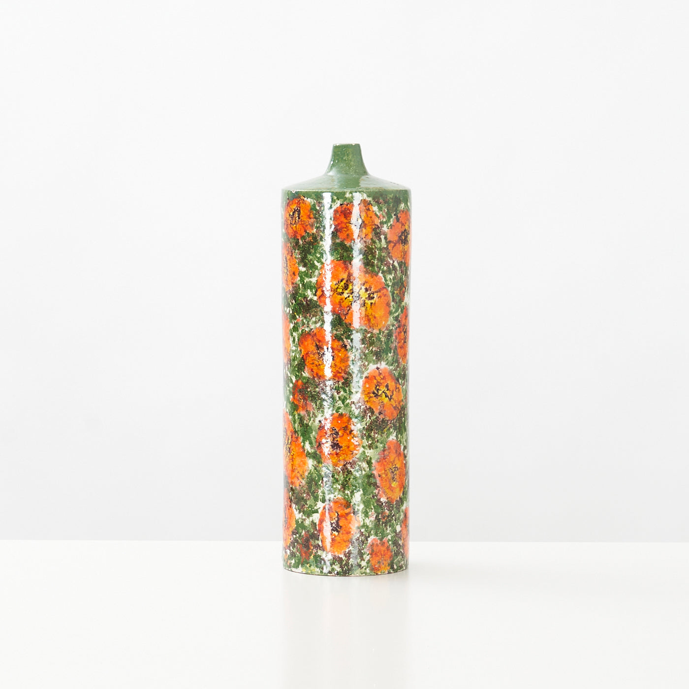 Vintage Painted Ceramic Vase, Italy