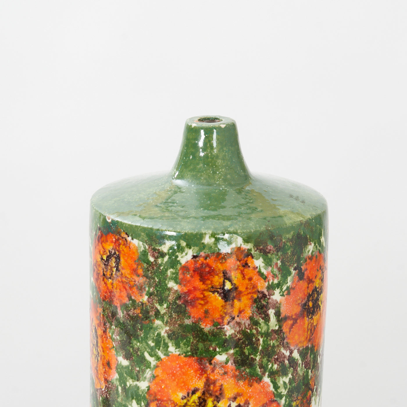 Vintage Painted Ceramic Vase, Italy