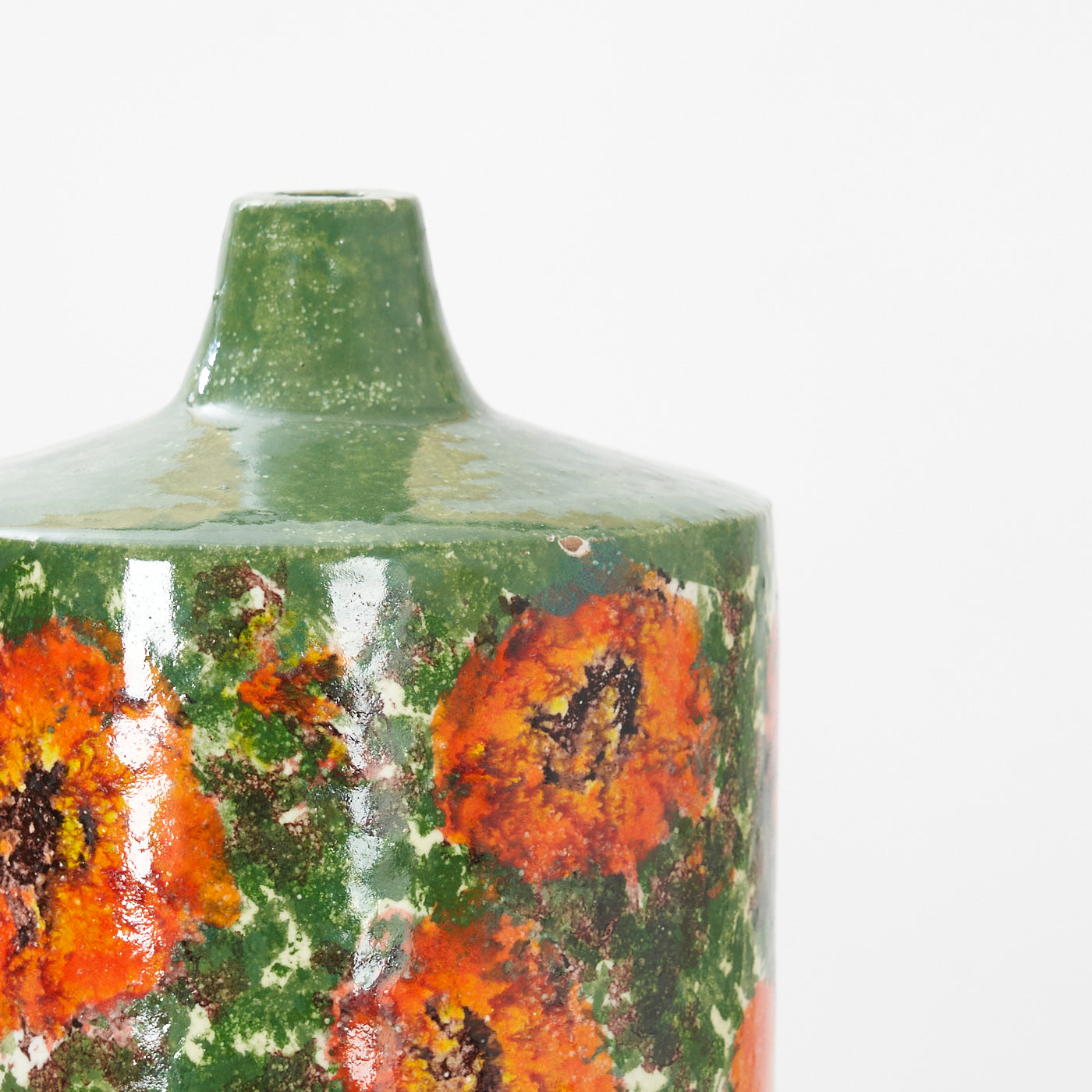 Vintage Painted Ceramic Vase, Italy