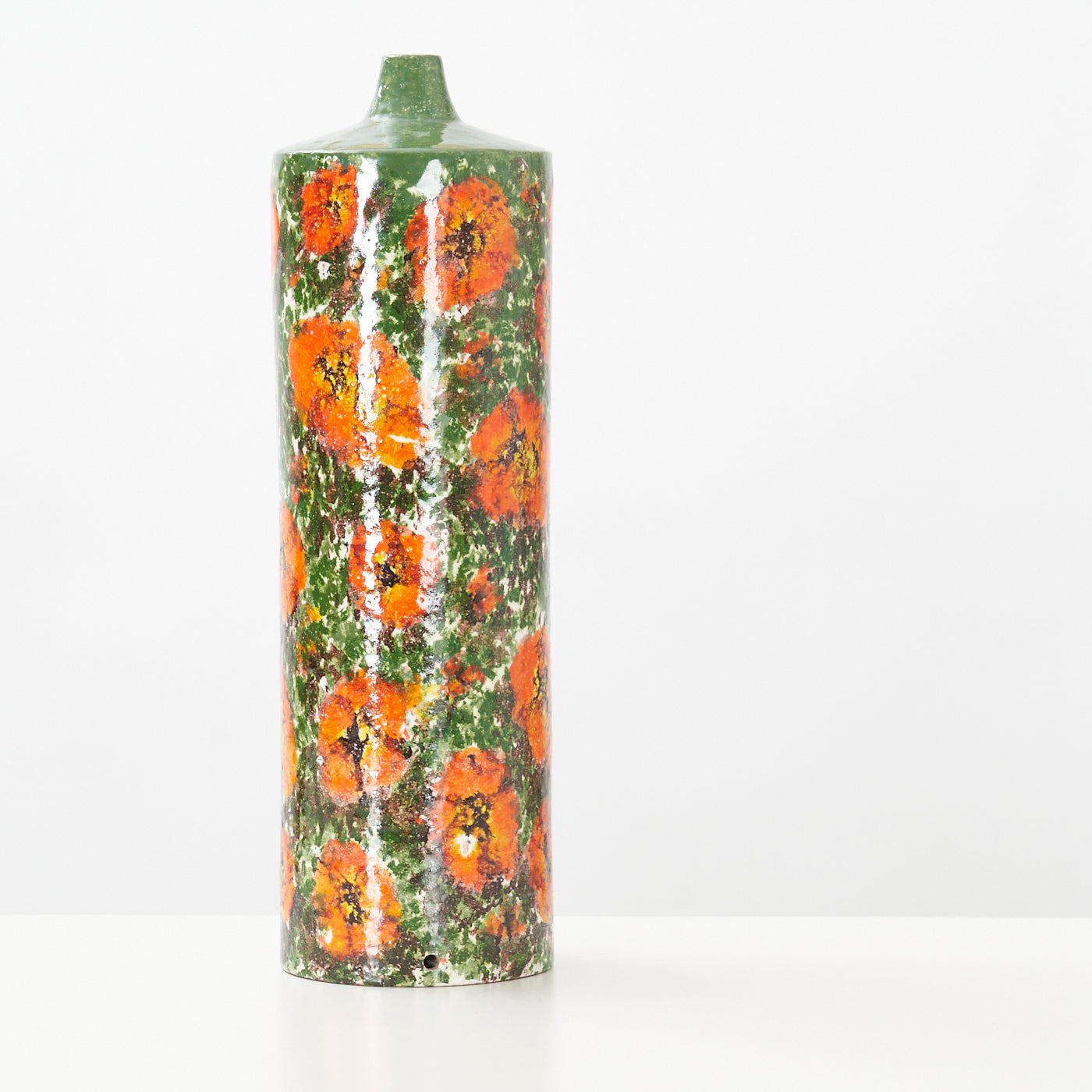 Vintage Painted Ceramic Vase, Italy