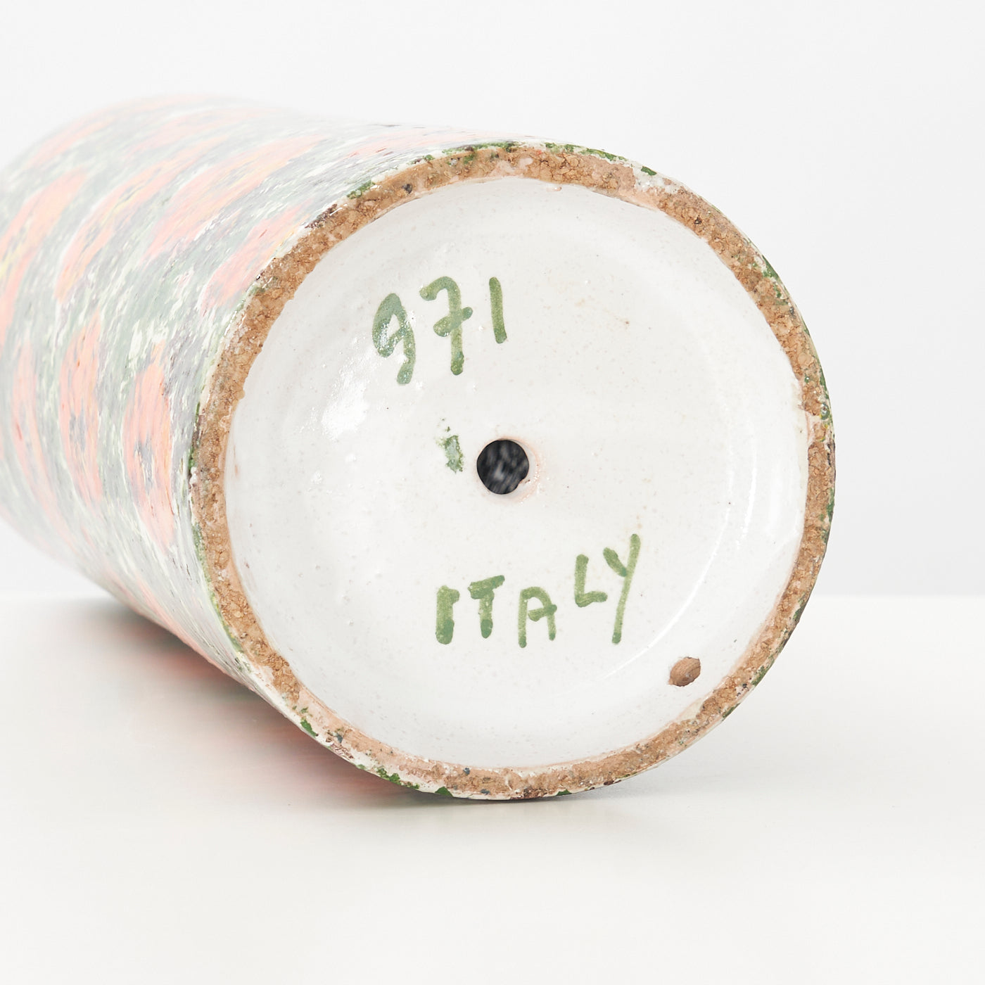 Vintage Painted Ceramic Vase, Italy