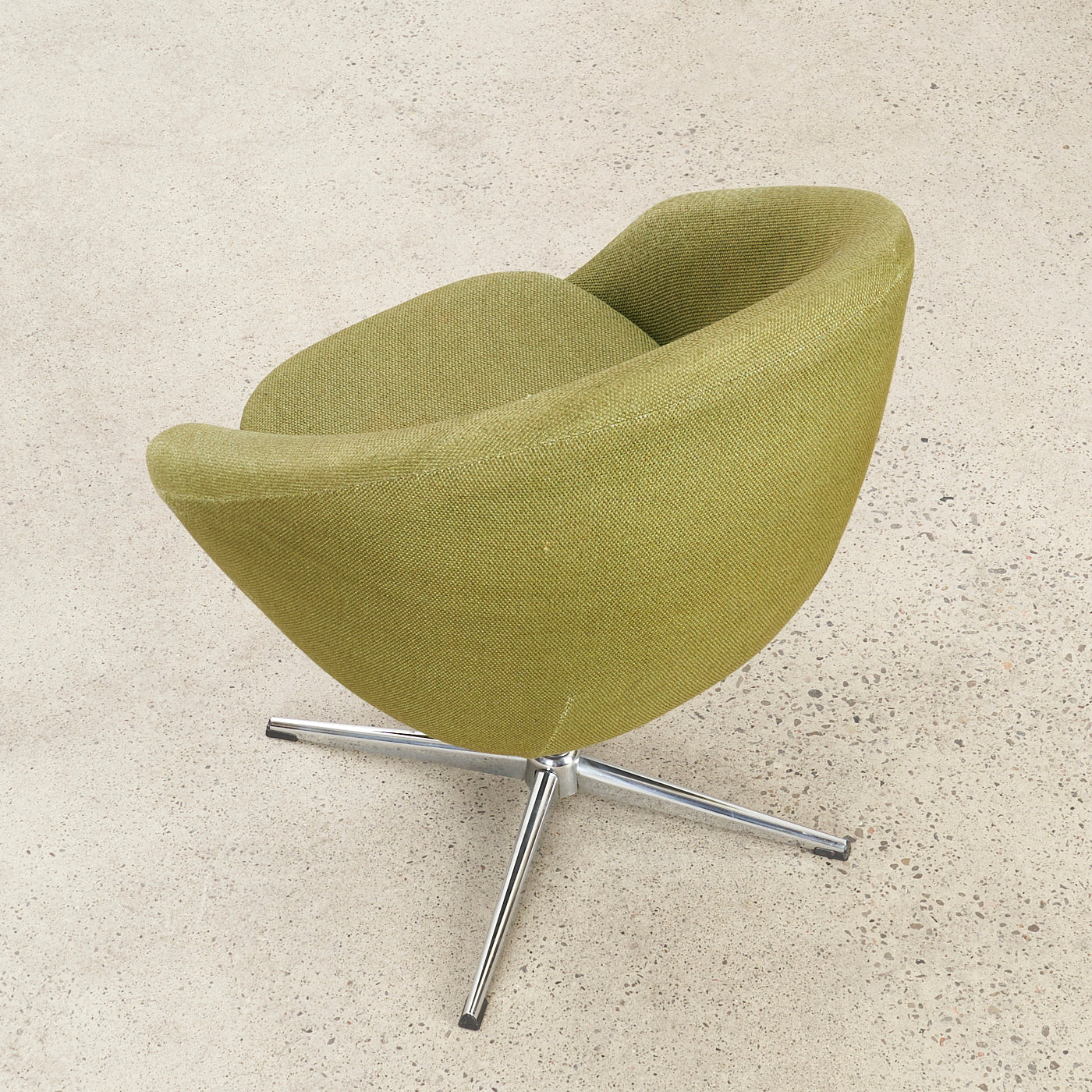 Vintage Upholstered Swivel Chair