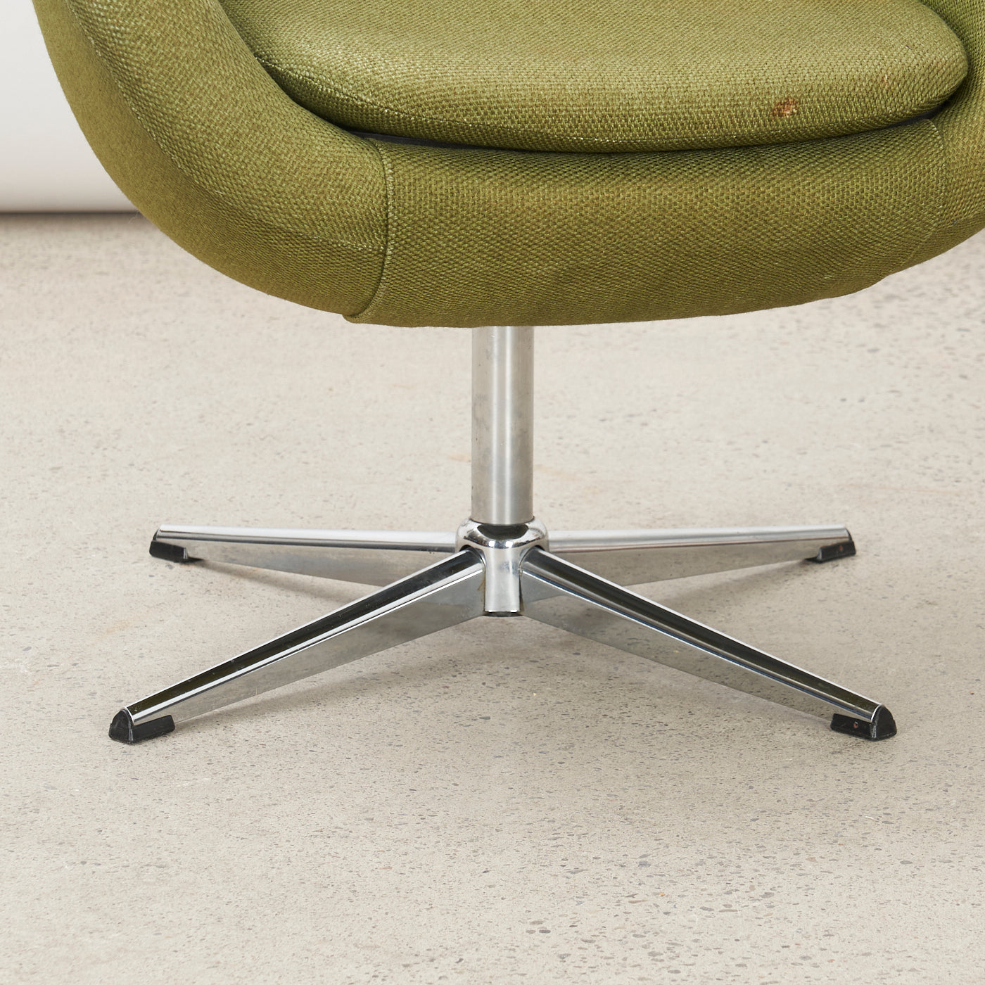 Vintage Upholstered Swivel Chair