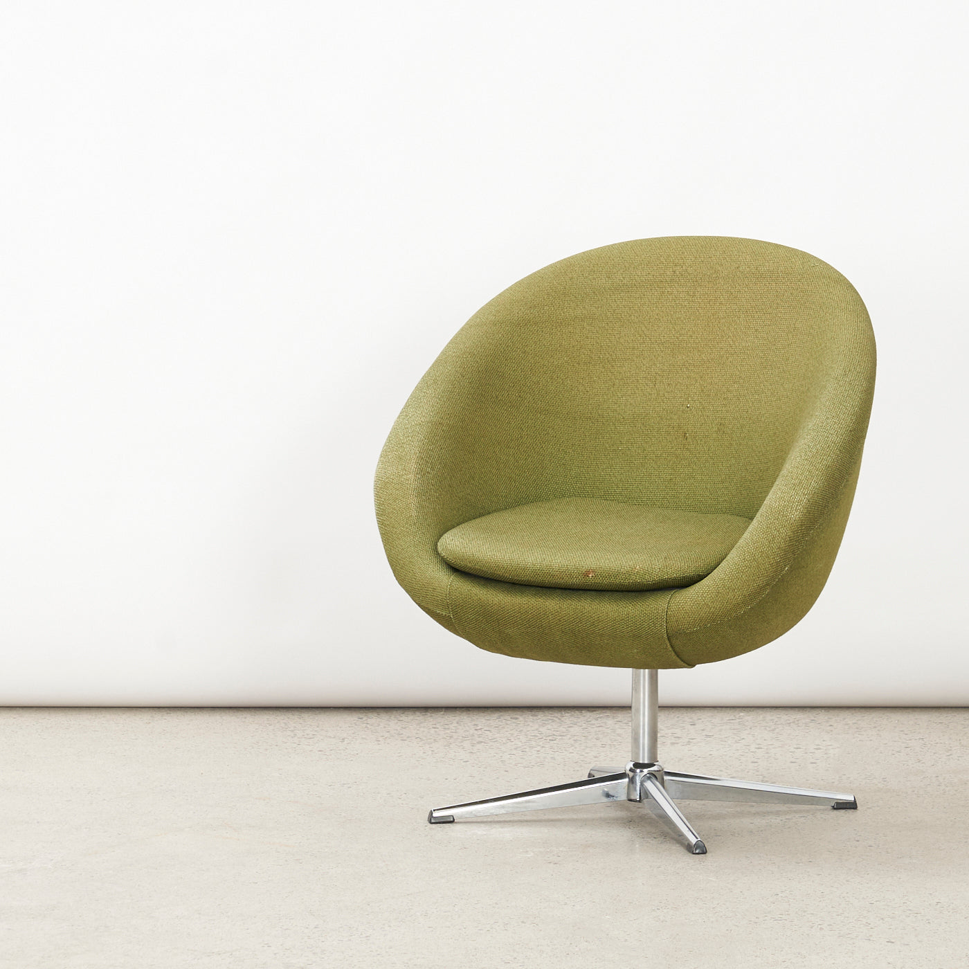 Vintage Upholstered Swivel Chair