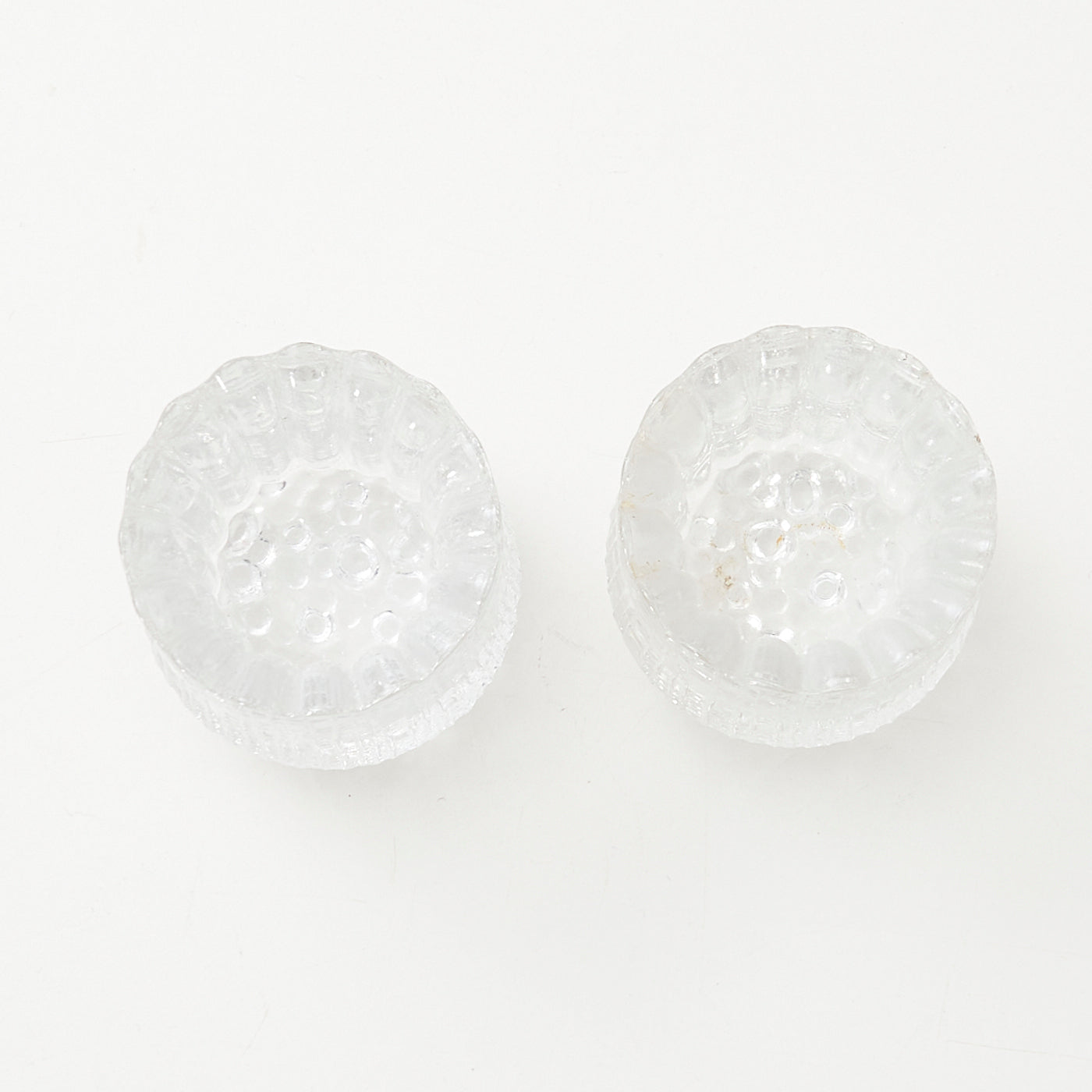 Pair of Glass 'Ultima Thule' Candle Holders by Tapio Wirkkala for Iittala, Finland