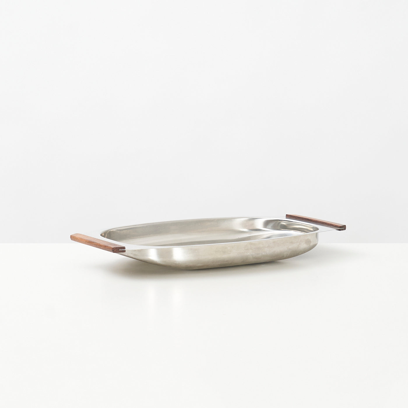 Vintage Stainless Steel Serving Tray