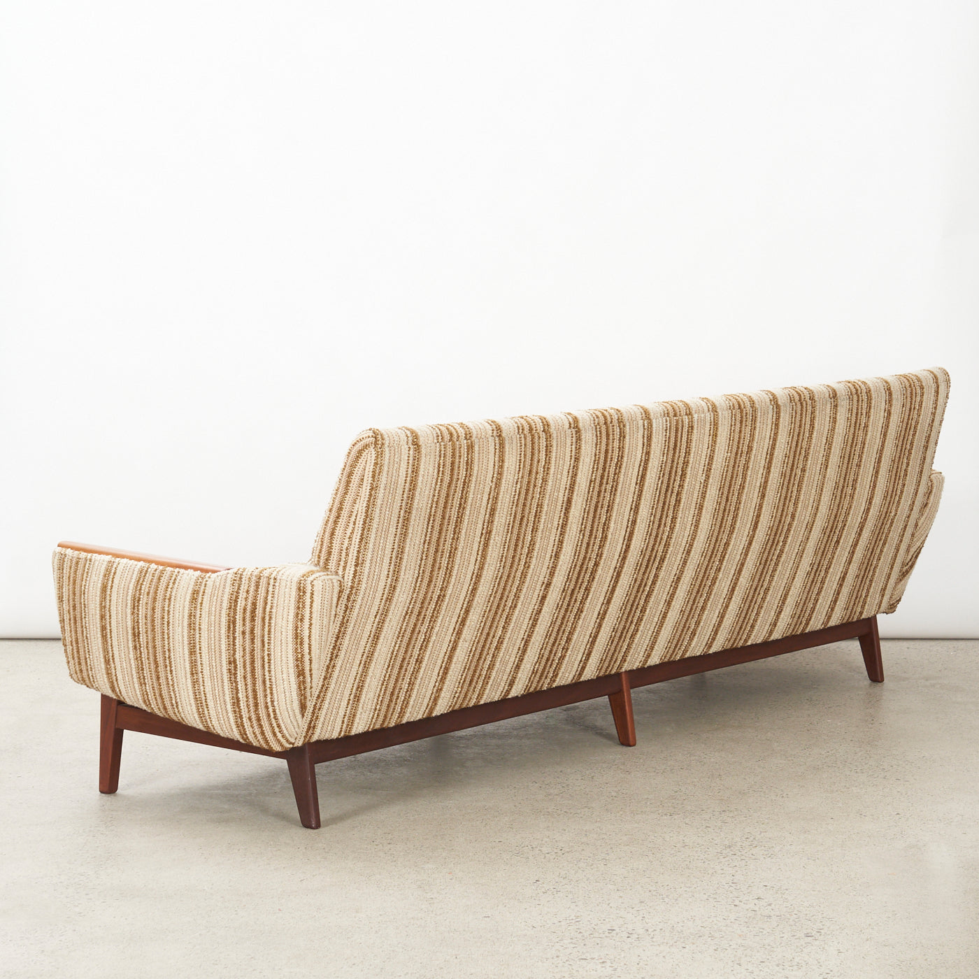 Upholstered Teak 4-Seater Sofa