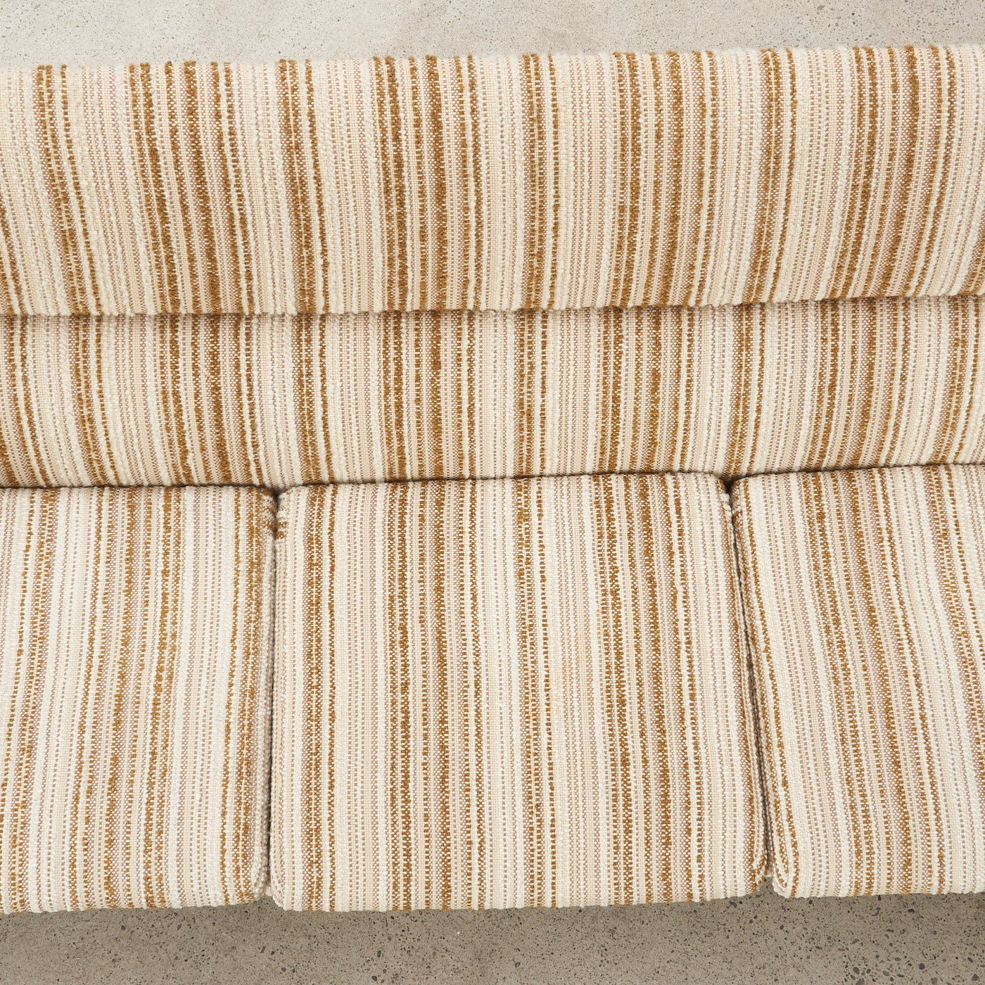 Upholstered Teak 4-Seater Sofa