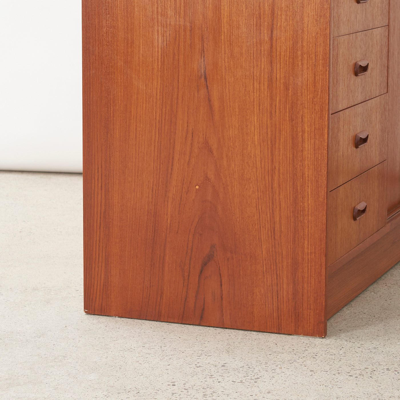Teak Bookcase w/ Drop-Down Cabinet, Denmark