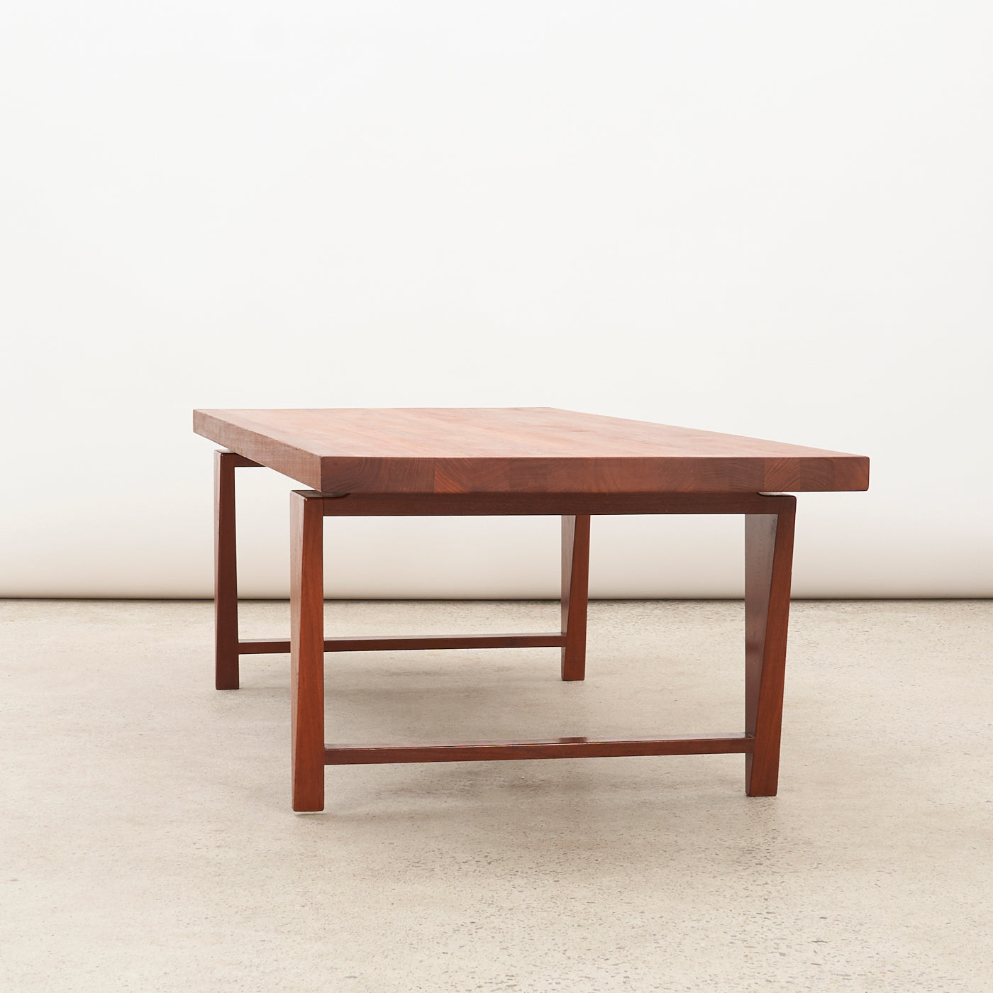 Solid Teak Coffee Table by Illum Wikkelsø for Mikael Laursen, Denmark