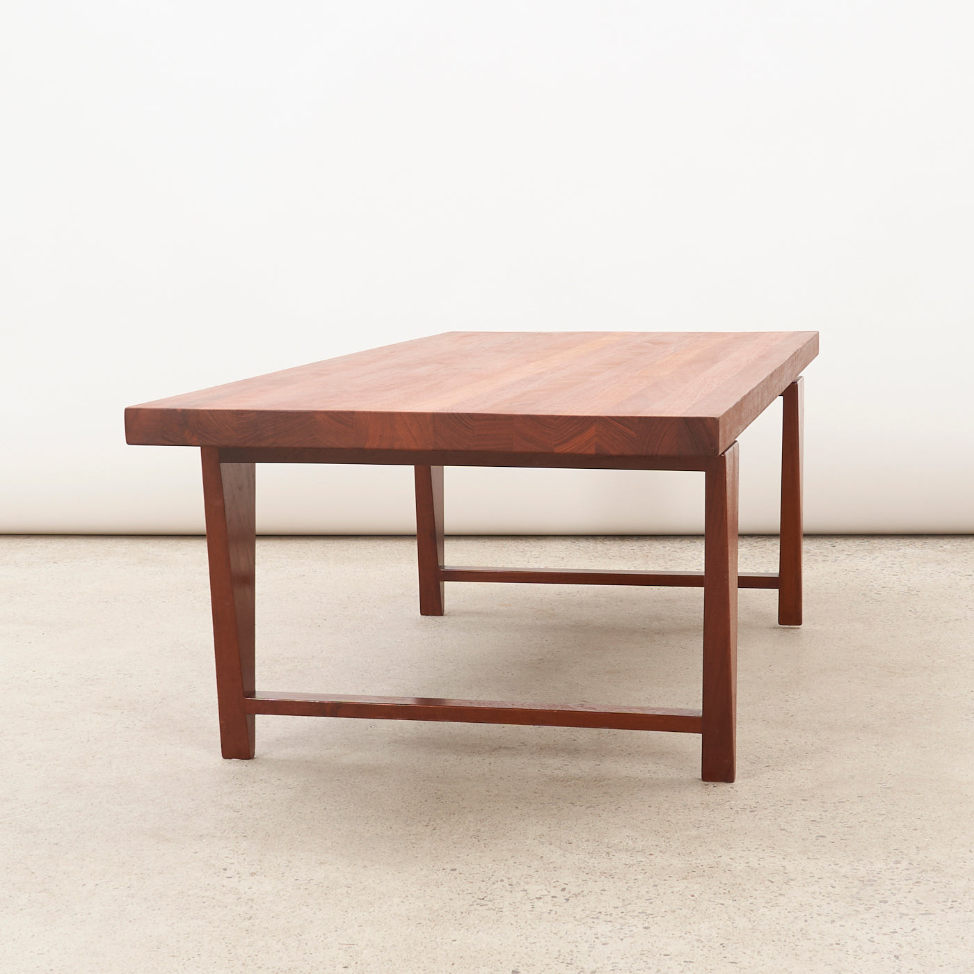 Solid Teak Coffee Table by Illum Wikkelsø for Mikael Laursen, Denmark