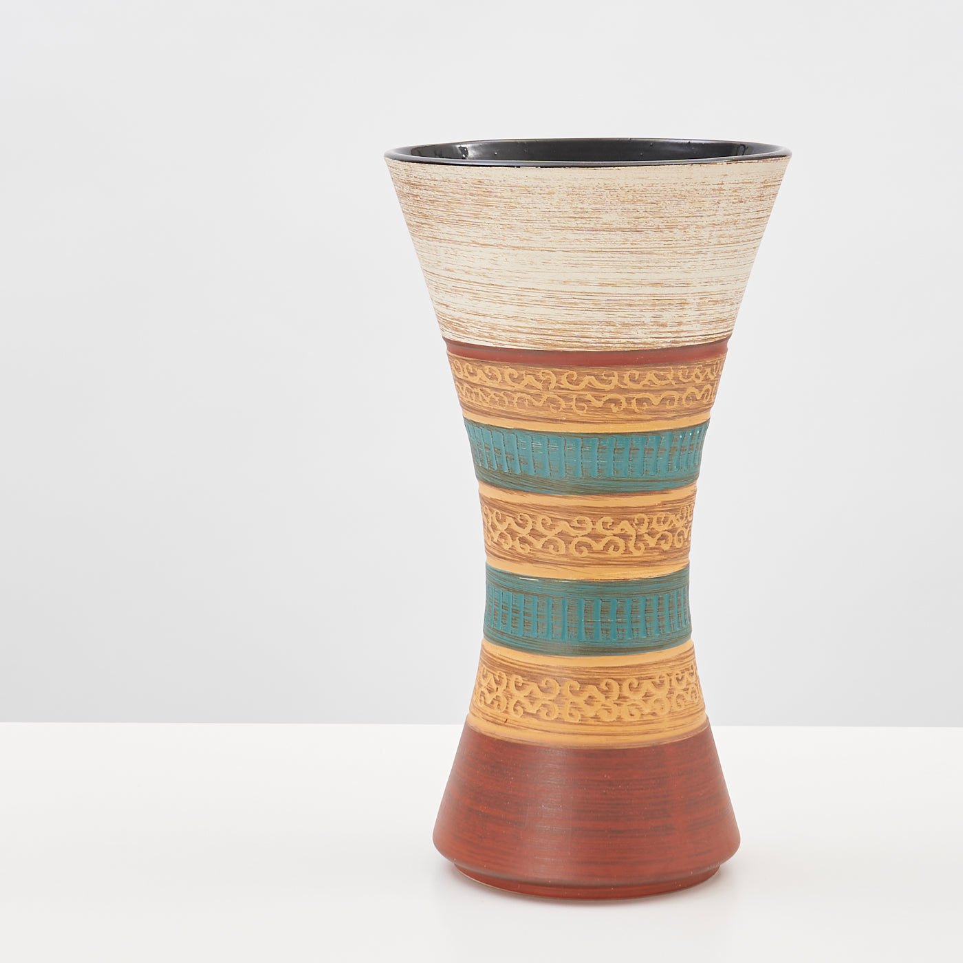 Multi-coloured Ceramic Vase, Germany