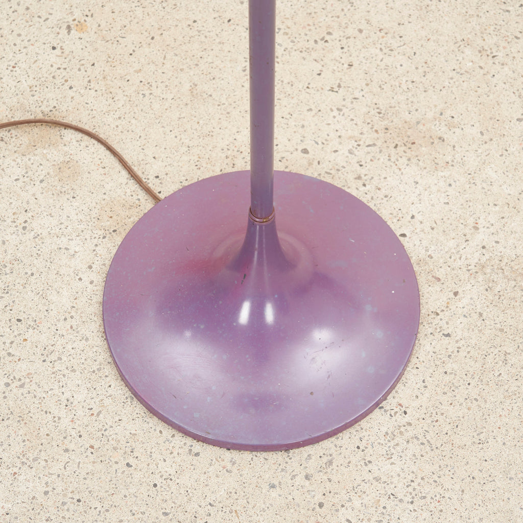 Purple Mushroom Floor Lamp by Laurel Lamp Co. Frosted Glass. Mid-century modern, vintage lamp. Bill Curry, stemlite.