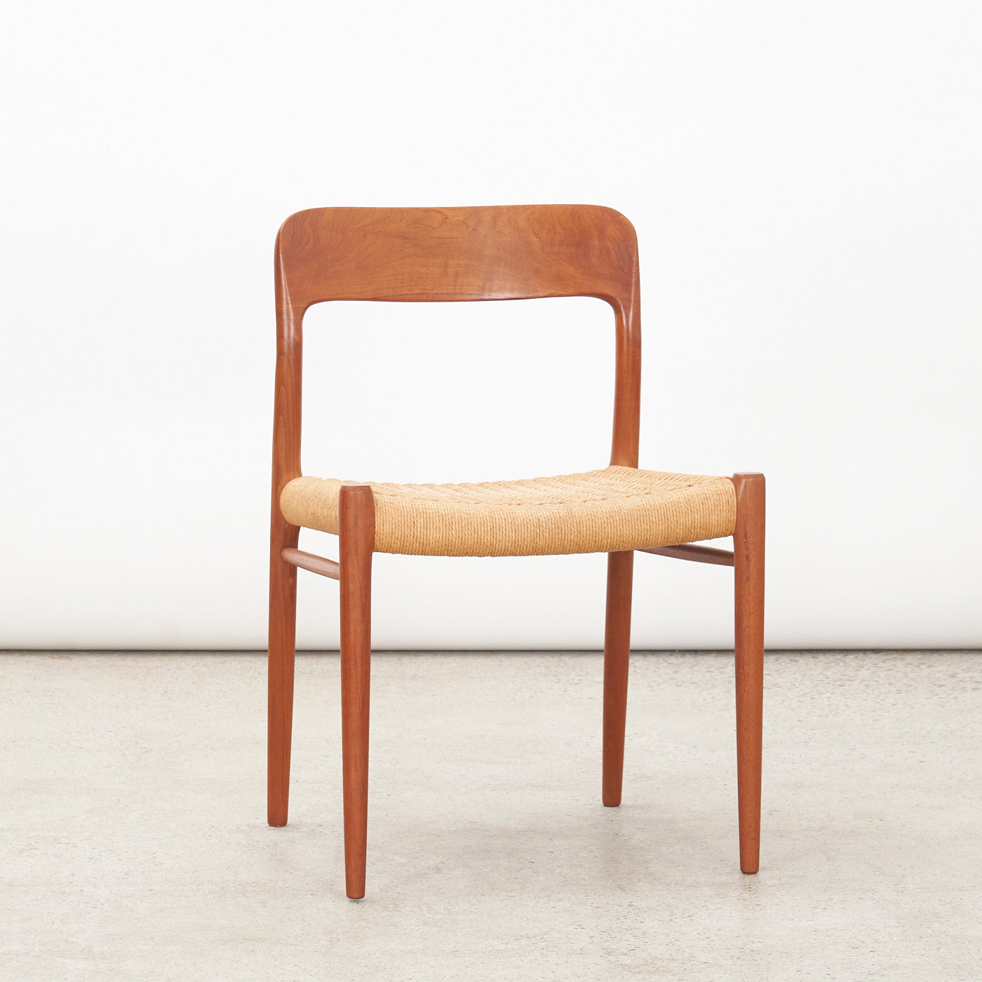 Set of 6 Teak 'Model 75' Dining Chairs by Niels O. Møller for J.L. Møllers Møbelfabrik, Denmark