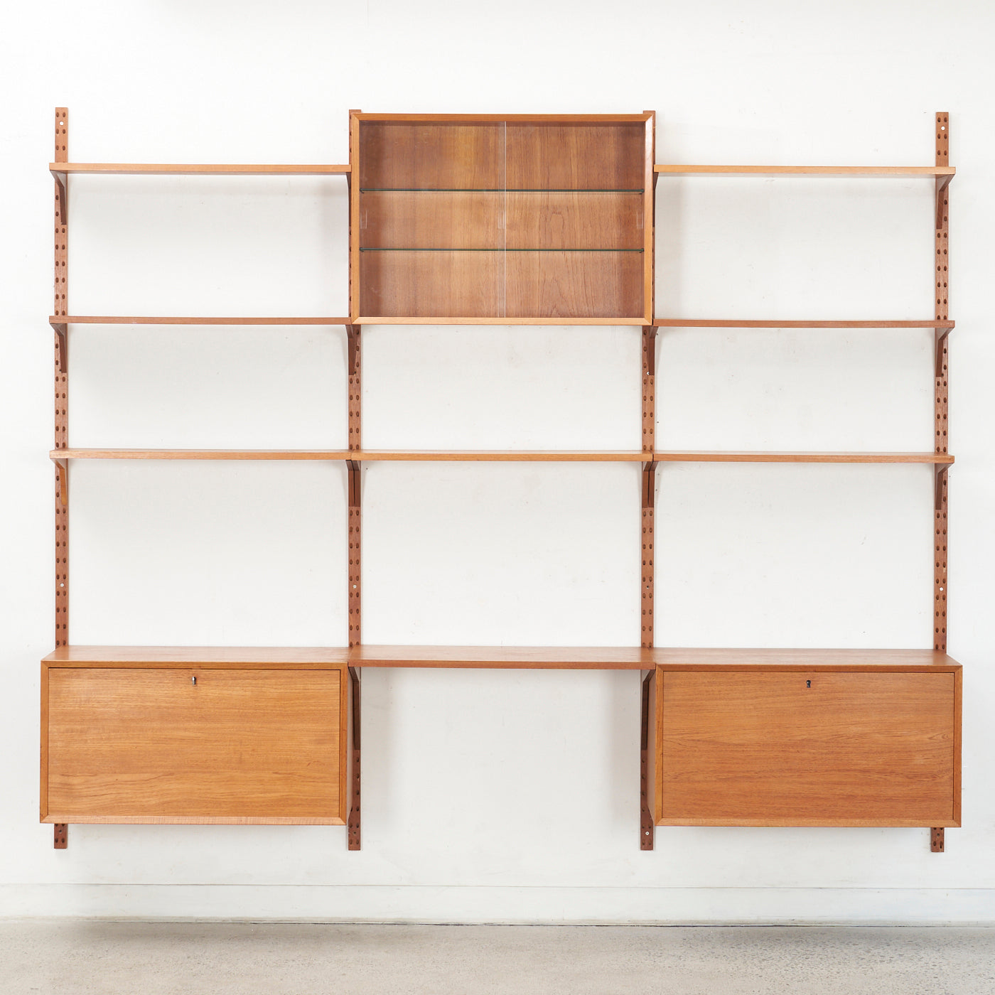 Modular Teak Wall Unit by Poul Cadovius, Denmark