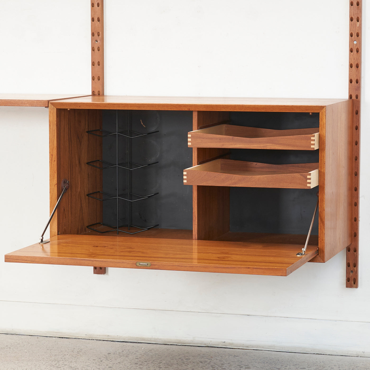 Modular Teak Wall Unit by Poul Cadovius, Denmark