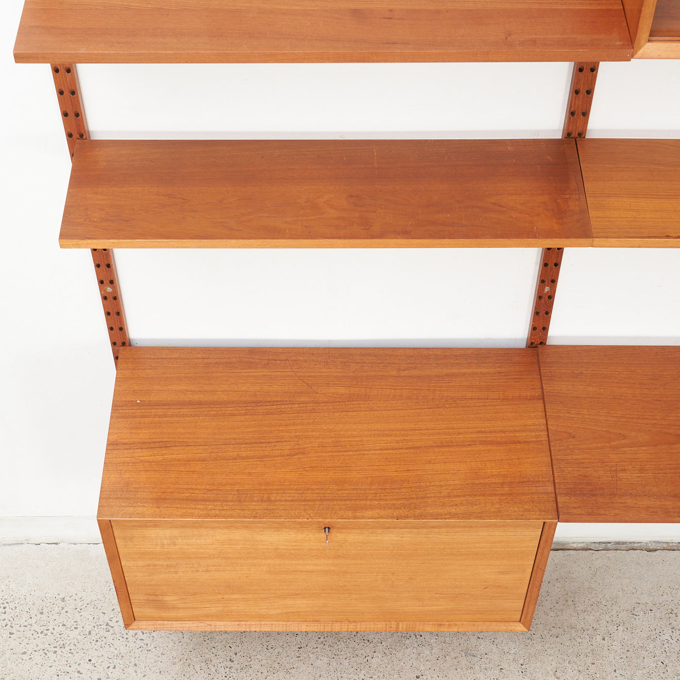 Modular Teak Wall Unit by Poul Cadovius, Denmark