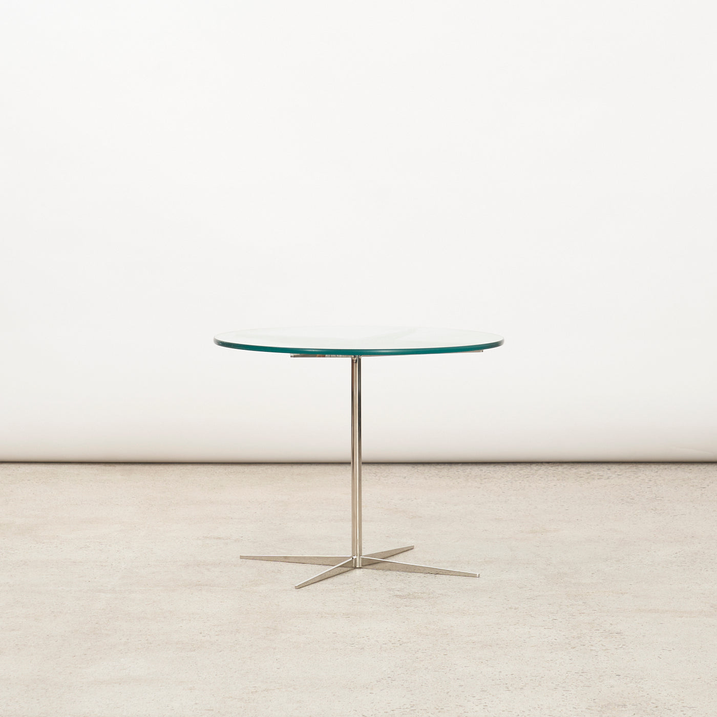 Chrome & Glass 'Facet' Side Table by Marc Thorpe for Bernhardt Design