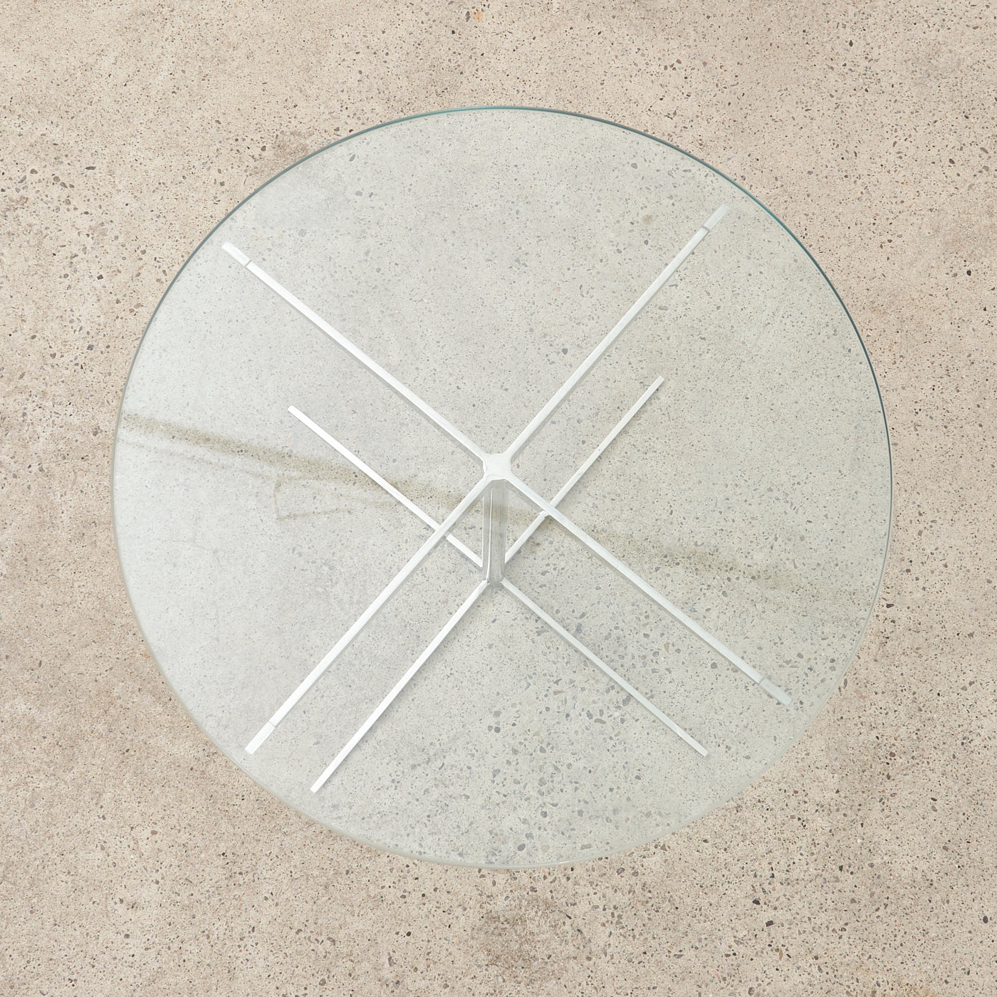 Chrome & Glass 'Facet' Side Table by Marc Thorpe for Bernhardt Design