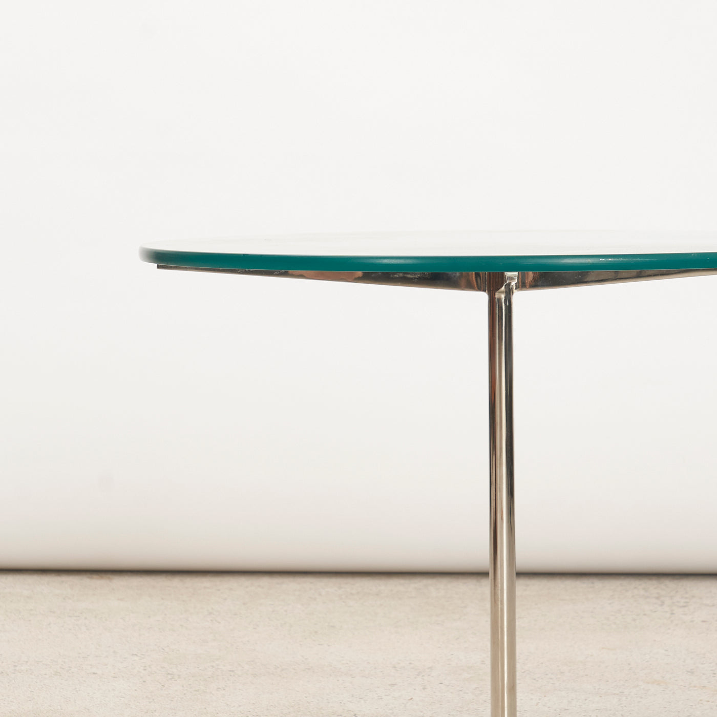 Chrome & Glass 'Facet' Side Table by Marc Thorpe for Bernhardt Design