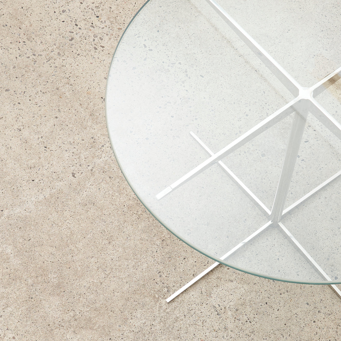 Chrome & Glass 'Facet' Side Table by Marc Thorpe for Bernhardt Design