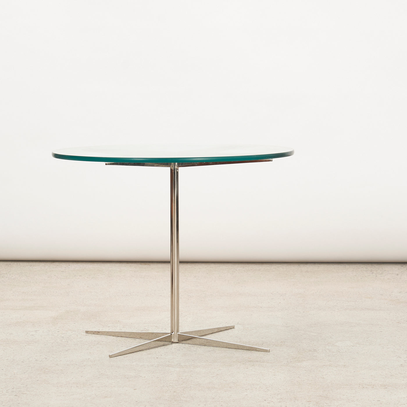 Chrome & Glass 'Facet' Side Table by Marc Thorpe for Bernhardt Design