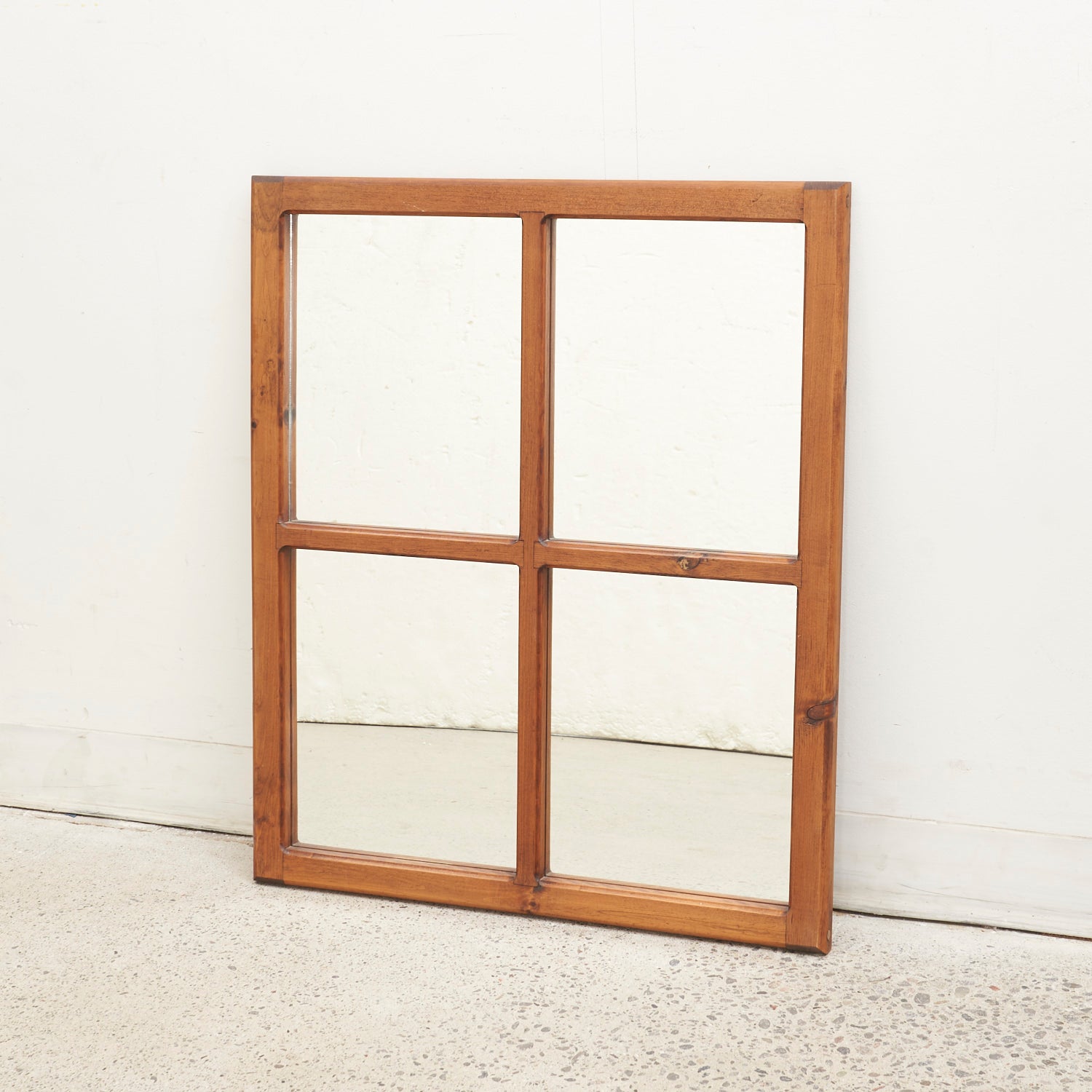 Wood Framed Mirror w/ Mullions