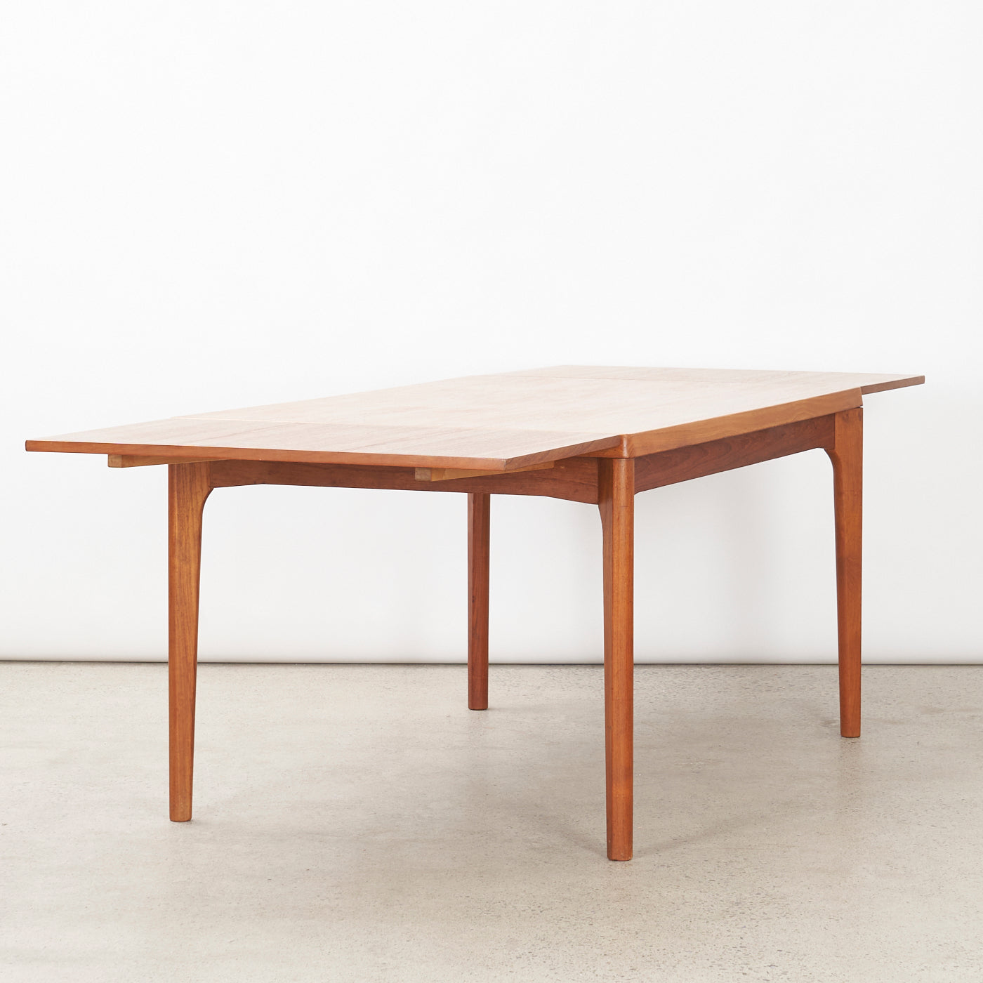 Teak Draw Leaf Dining Table by Vejle Stole Møbelfabrik, Denmark