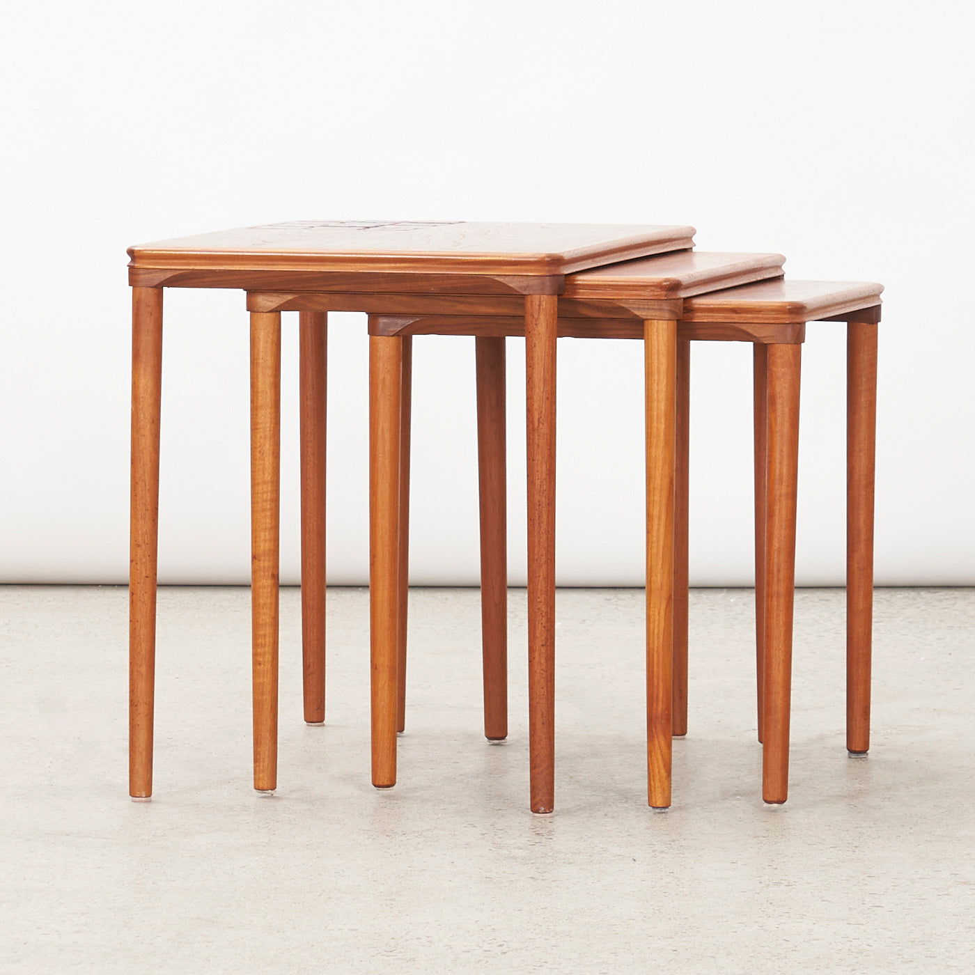Set of 3 Teak Nesting Tables