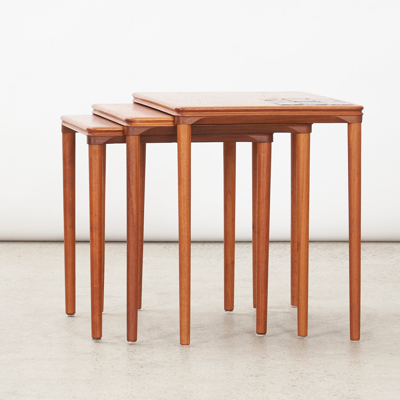 Set of 3 Teak Nesting Tables