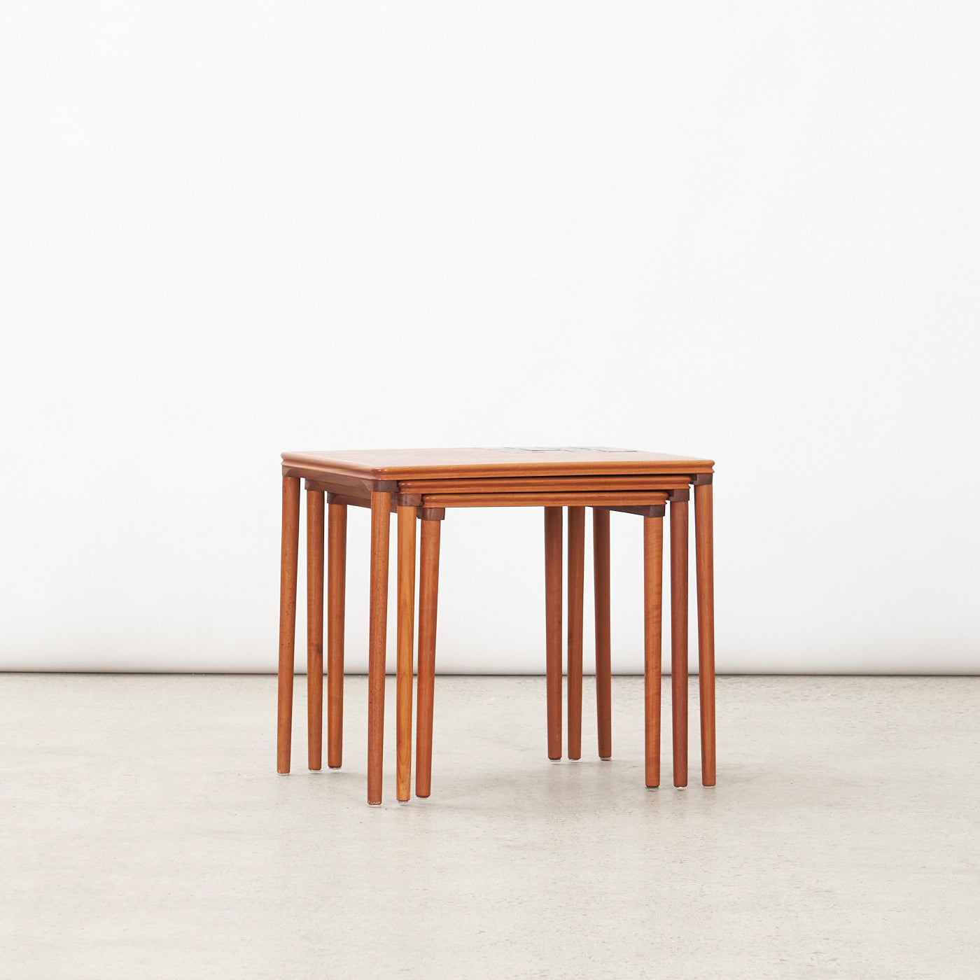 Set of 3 Teak Nesting Tables