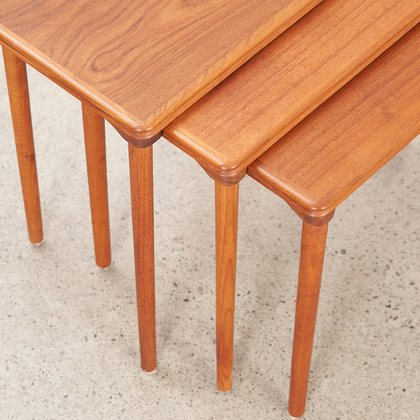 Set of 3 Teak Nesting Tables