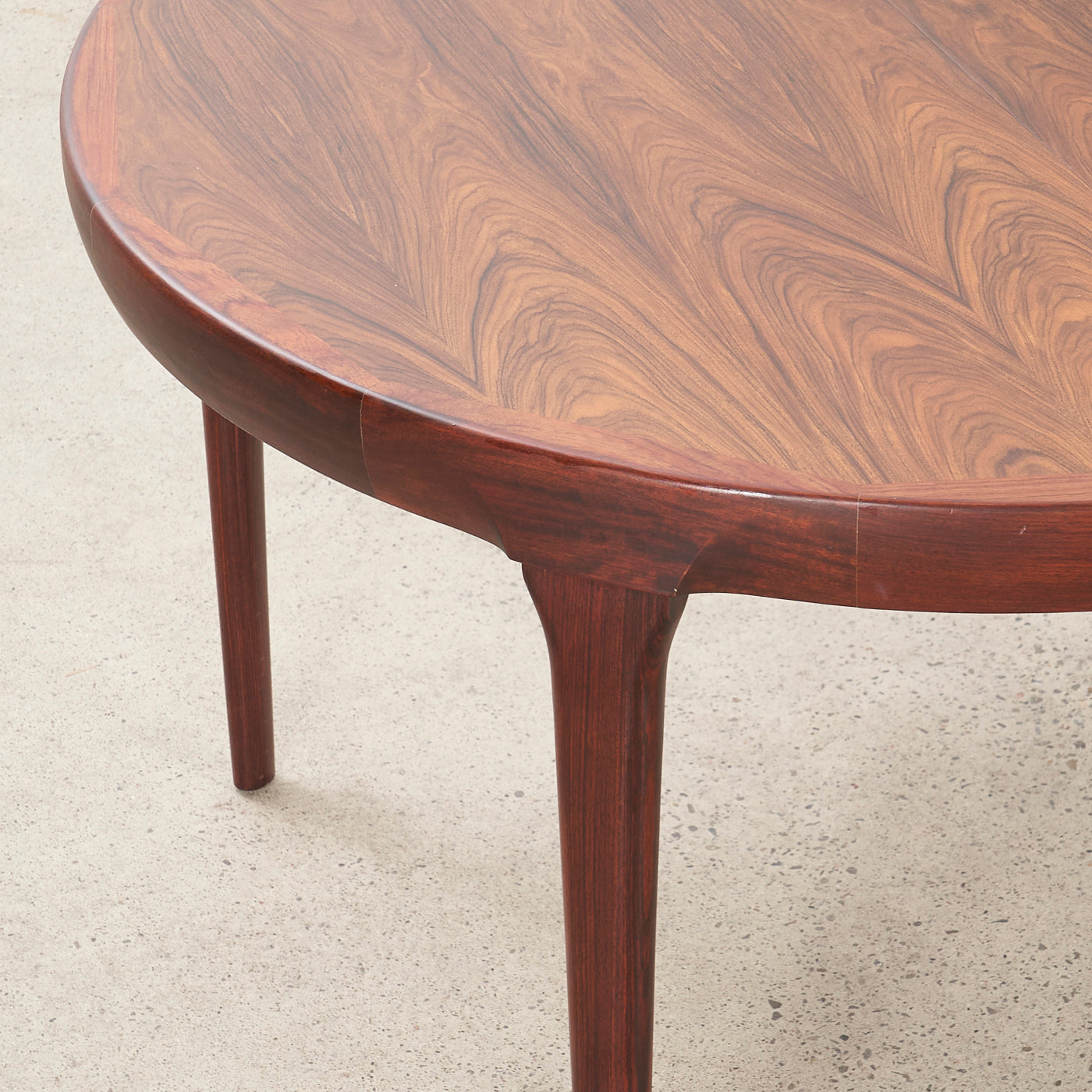 Round Rosewood Dining Table, Denmark
