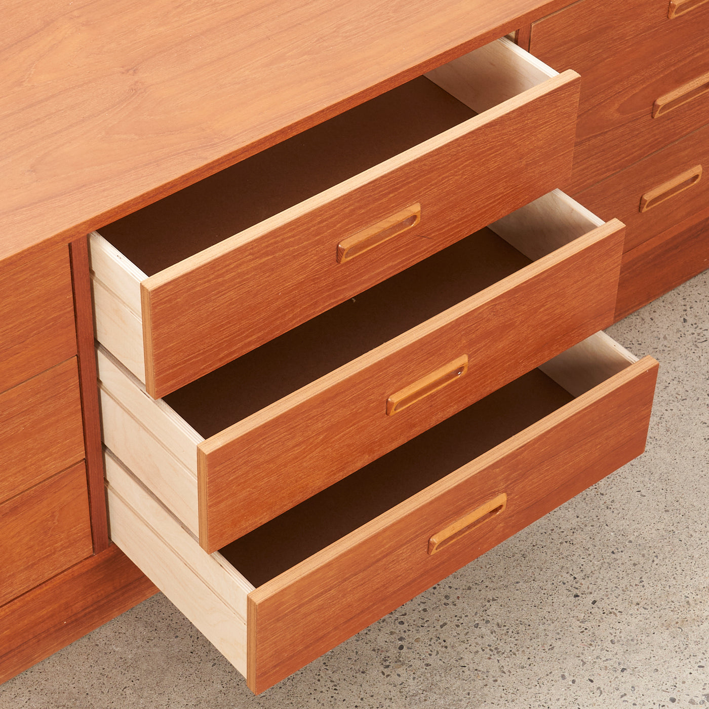 Teak 9 Drawer Dresser