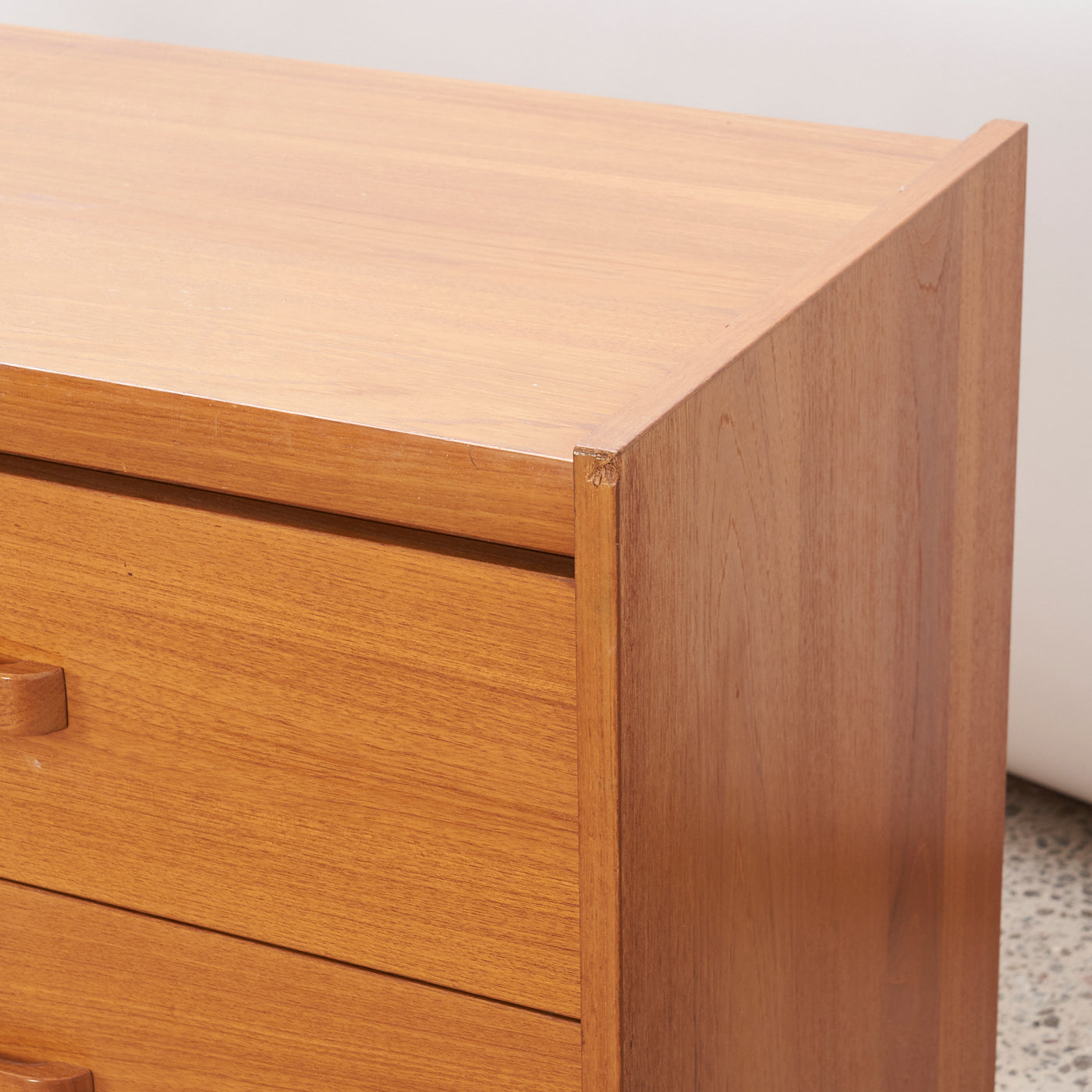 Teak 6-Drawer Dresser w/ Cabinet