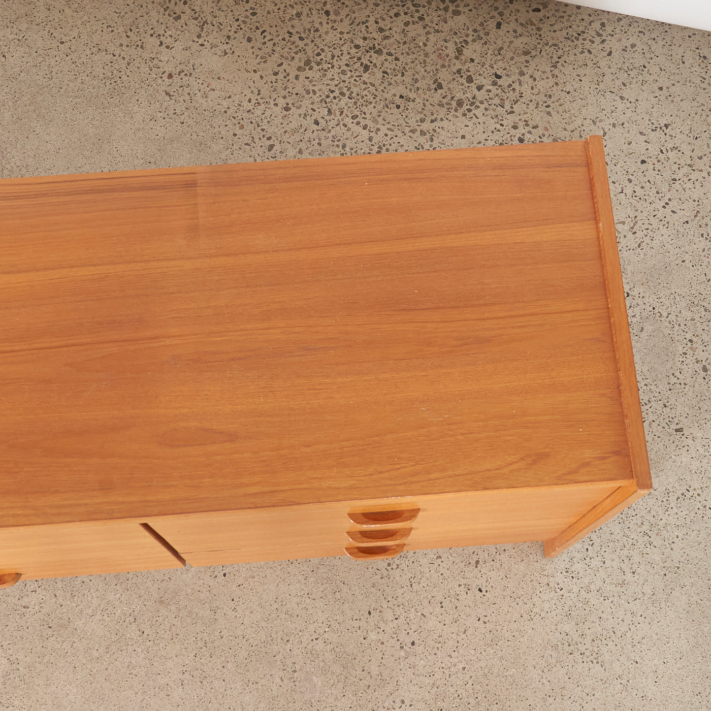 Teak 6-Drawer Dresser w/ Cabinet