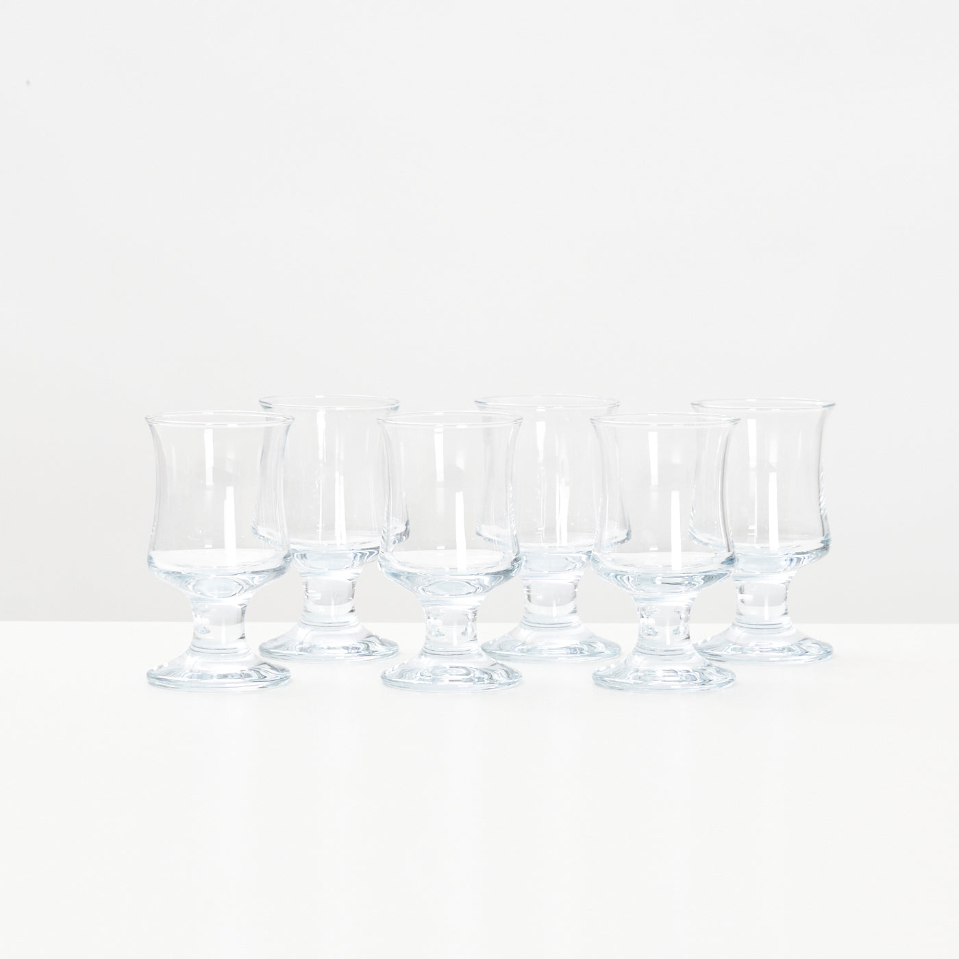Set of 6 'Skibsglas' Red Wine Glasses by Per Lütken for Holmegaard, Denmark